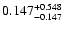 $\rm0.147_{-0.147}^{+0.548}$