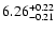 $\rm 6.26_{-0.21}^{+0.22}$