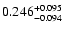 $\rm0.246_{-0.094}^{+0.095}$