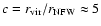 $c = r_{\rm vir}/r_{\rm NFW} \approx 5$