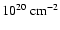 $10^{20}~\rm cm^{-2}$