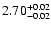 $\rm 2.70_{-0.02}^{+0.02}$