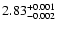 $\rm 2.83_{-0.002}^{+0.001}$