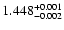 $\rm 1.448_{-0.002}^{+0.001}$