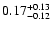$\rm0.17_{-0.12}^{+0.13}$