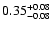 $\rm0.35_{-0.08}^{+0.08}$