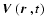 $\mbox{\boldmath$V$ }(\mbox{\boldmath$r$ },t)$