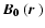 $\mbox{\boldmath$B_0$ }(\mbox{\boldmath$r$ })$