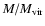 $M/M_{\rm vir}$