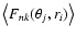 $\left<F_{nk}(\theta_j,r_i)\right>$