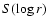 $S(\log r)$