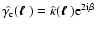 $\hat{\gamma_{\rm c}}(\mbox{\boldmath$\ell$ }) =
\hat{\kappa}(\mbox{\boldmath$\ell$ }) {\rm e}^{2\rm i \beta}$