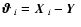 $\mbox{\boldmath$\vartheta$ } _i=\mbox{\boldmath$X$ }_i- \mbox{\boldmath$Y$ }$
