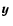 $\mbox{\boldmath$y$ }$