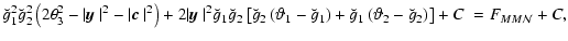 $\displaystyle \breve{g}_1^2\breve{g}_2^2 \left(2\theta_3^2-\vert \mbox{\boldmat...
...e{g}_1\left(\vartheta_2-\breve{g}_2\right) \right] + C \; = F_{MM{\cal N}} + C,$