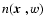 $n(\mbox{\boldmath$x$ },w)$