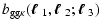 $\displaystyle b_{\rm {gg} \kappa}(\mbox{\boldmath$\ell$ }_1,\mbox{\boldmath$\ell$ }_2;\mbox{\boldmath$\ell$ }_3)$