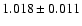 $1.018 \pm 0.011$