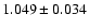$1.049 \pm 0.034$