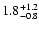 $\rm 1.8_{-0.8}^{+1.2}$