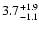 $\rm 3.7_{-1.1}^{+1.9}$