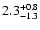 $\rm 2.3_{-1.3}^{+0.8}$