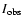 $I_{\rm obs}$