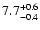 $\rm 7.7_{-0.4}^{+0.6}$
