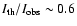 $I_{\rm th}/I_{\rm obs} \sim 0.6$
