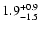 $\rm 1.9_{-1.5}^{+0.9}$