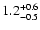 $\rm 1.2_{-0.5}^{+0.6}$
