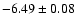 $-6.49 \pm 0.08$