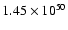 $1.45 \times 10^{50}$