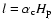 $l = \alpha_{\rm c} H_{\rm p}$
