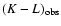 $(K-L)_{{\rm obs}}$