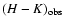 $(H-K)_{{\rm obs}}$