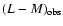 $(L-M)_{{\rm obs}}$