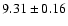 $9.31\pm0.16$