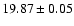 $19.87\pm0.05$