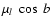 $\mu_l~\cos~b$