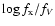 $\log f_{\rm x}/f_V$