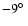$-9\hbox{$^\circ$ }$