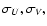 $\sigma_U, \sigma_V,$