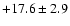 $ +17.6 \pm 2.9 $