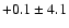 $ +0.1 \pm 4.1 $