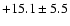 $ +15.1 \pm 5.5 $