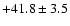 $ +41.8 \pm 3.5 $