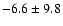 $ -6.6 \pm 9.8 $