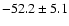 $ -52.2 \pm 5.1 $