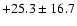 $ +25.3 \pm 16.7 $